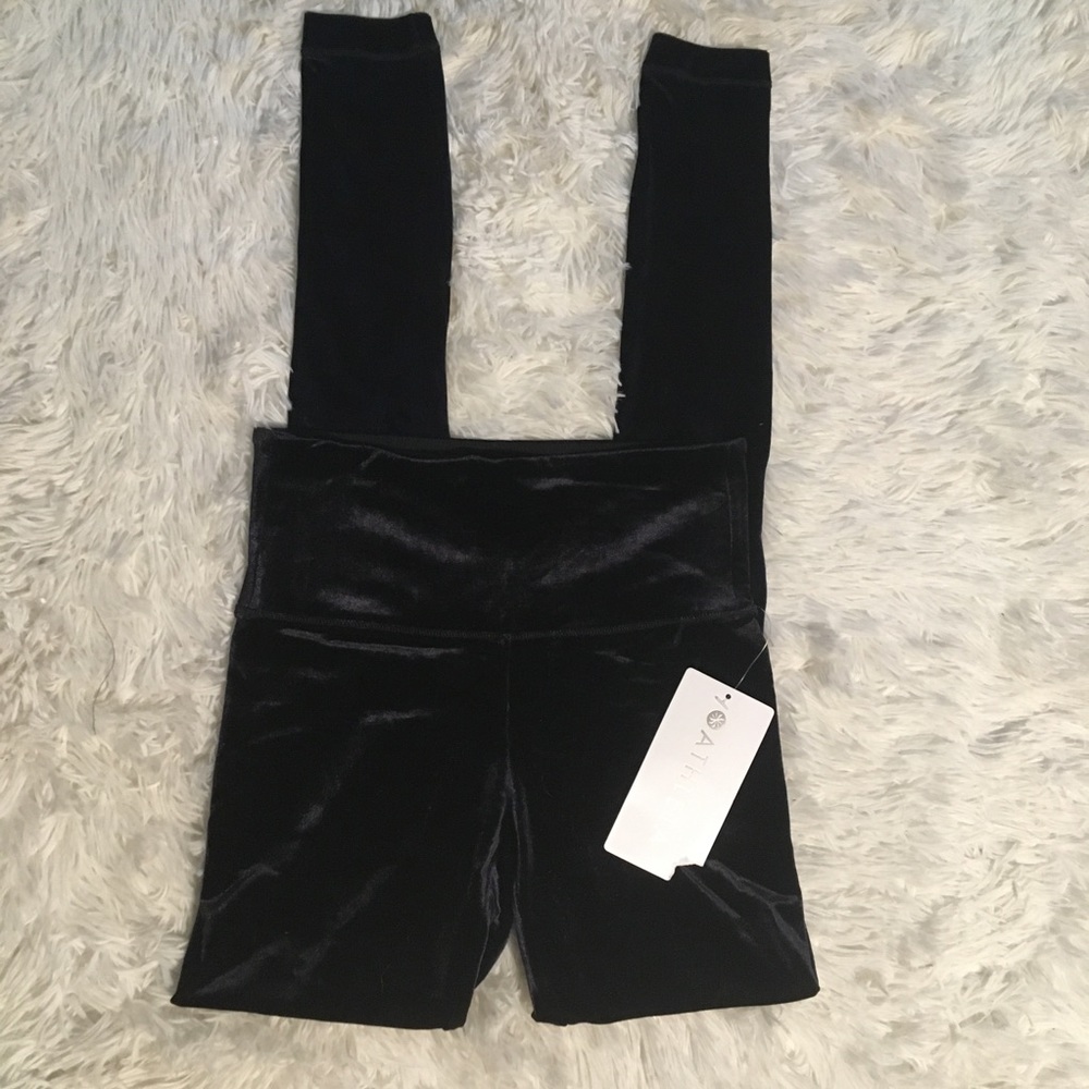 Athleta Chaturanga velvet tight leggings size xs